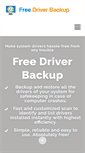 Mobile Screenshot of freedriverbackup.com