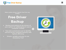 Tablet Screenshot of freedriverbackup.com